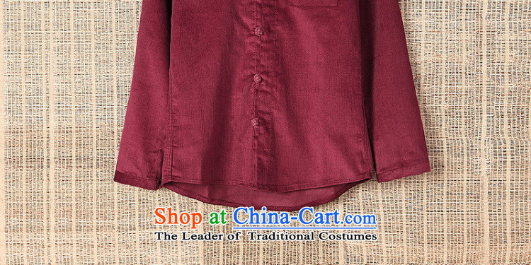 Dan Jie Shi 2015 original art nouveau flowers snap up Chinese corduroy long-sleeved shirt cotton China wind men Brown M picture, prices, brand platters! The elections are supplied in the national character of distribution, so action, buy now enjoy more preferential! As soon as possible.