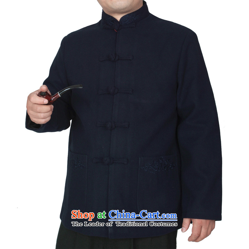 The Cave of the elderly 15 autumn and winter new upscale embroidery Chinese men in older thick hair? Tang jackets Y769 blue , 190 yards to the Cave of the elderly has been pressed shopping on the Internet