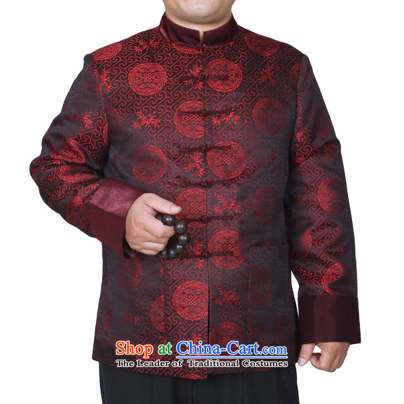 The Cave of the elderly during the spring and autumn the new trend of 15 Sau San Tong replacing men and auspicious Chinese macrame long-sleeved jacket and Y882 Red 175 yards, the Cave of the elderly has been pressed shopping on the Internet