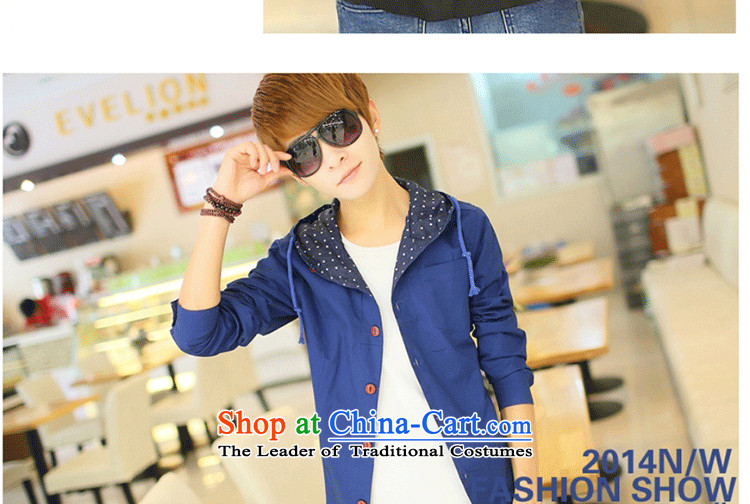 The autumn new jackets Jacket coat and men during the spring and autumn, attached with cap decorated in men's jackets XL SKYBLUE L is too small a code) Picture, prices, brand platters! The elections are supplied in the national character of distribution, so action, buy now enjoy more preferential! As soon as possible.
