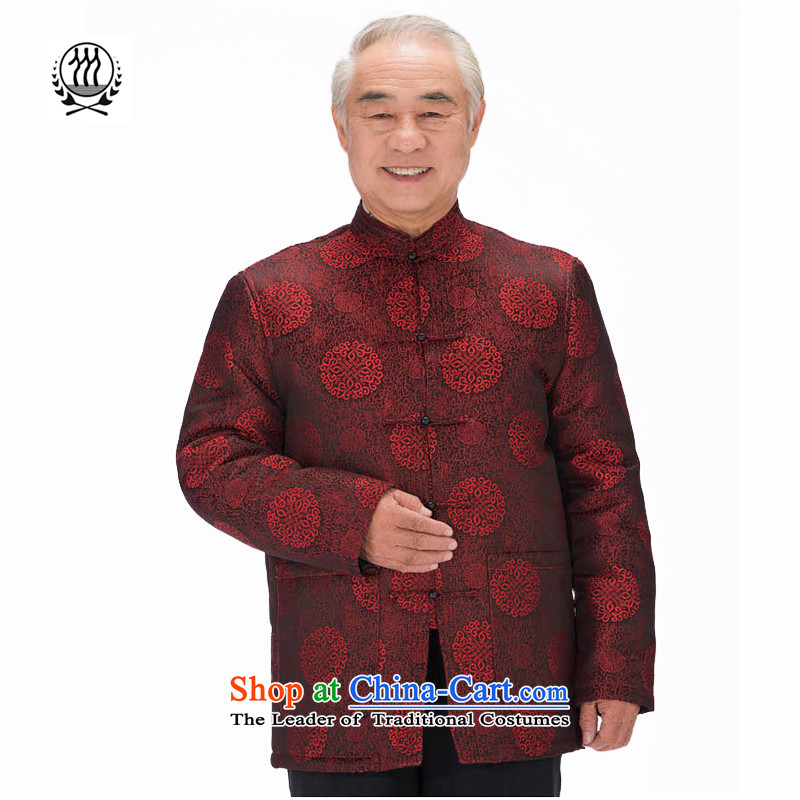 Bosnia and older women and men in line thre couples, Tang dynasty autumn and winter national costume design of the elderly over the life of Chinese Tang birthday with red wine lovers 2070 men?XL_180 men