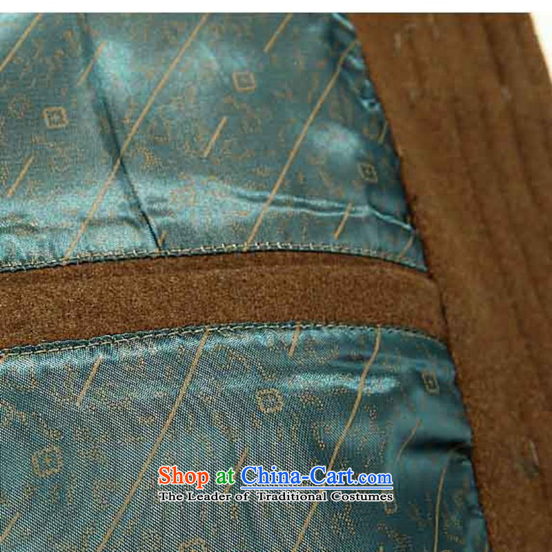 The European Health, 2015 autumn and winter coats of elderly New Chinese Antique jacket a thick Tang dynasty men code plus thick father tray clip Chinese tunic muddy 185/XXL, Europe Health (OULANGGE) , , , shopping on the Internet