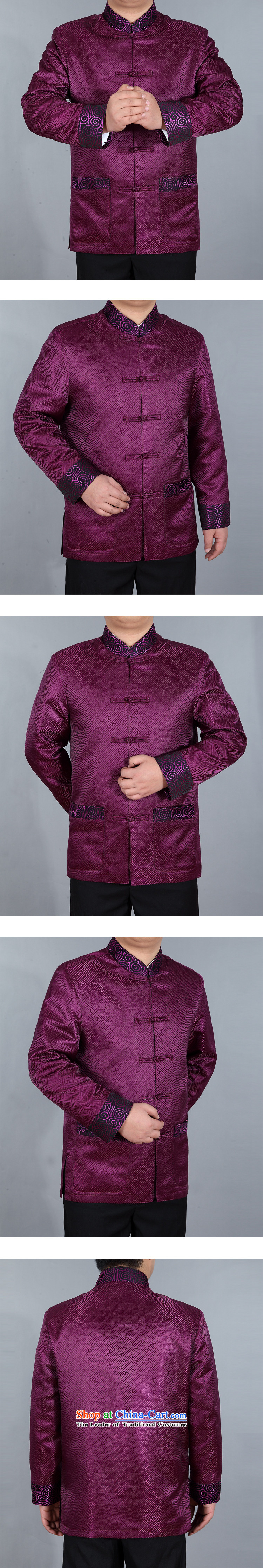 The European Health, 2015 autumn and winter new elderly leisure long sleeve jacket Chinese Antique Tang blouses father replacing thick warm jacket Birthday Celebrated Service Gold 190/XXXL picture, prices, brand platters! The elections are supplied in the national character of distribution, so action, buy now enjoy more preferential! As soon as possible.