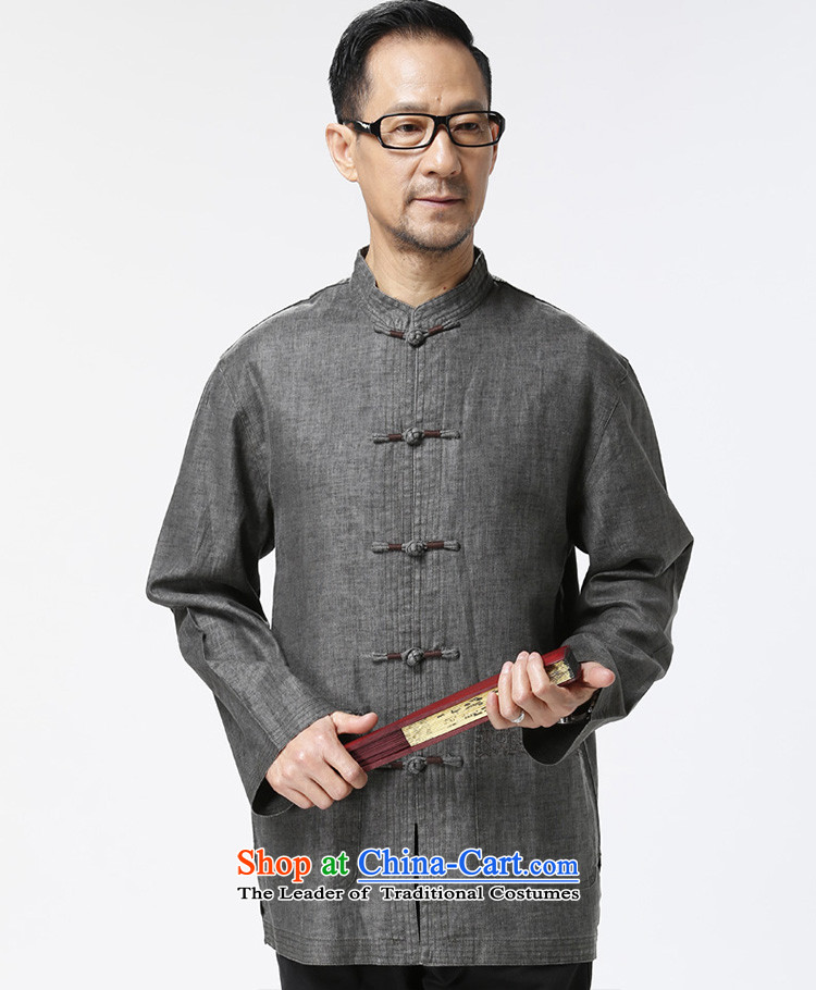 Ho-gil of the elderly men loaded autumn clothes of older persons in the jacket Tang older China wind Tang long-sleeved T-shirt with light gray L picture, prices, brand platters! The elections are supplied in the national character of distribution, so action, buy now enjoy more preferential! As soon as possible.