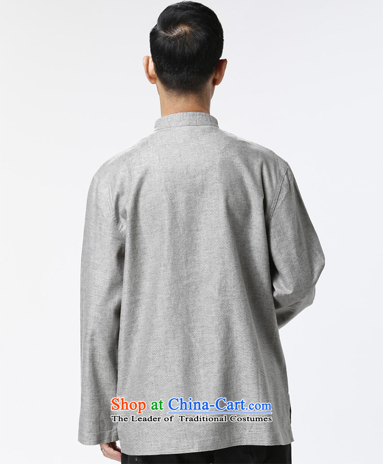 Ho-gil of the elderly men loaded autumn clothes of older persons in the jacket Tang older China wind Tang long-sleeved T-shirt with light gray L picture, prices, brand platters! The elections are supplied in the national character of distribution, so action, buy now enjoy more preferential! As soon as possible.