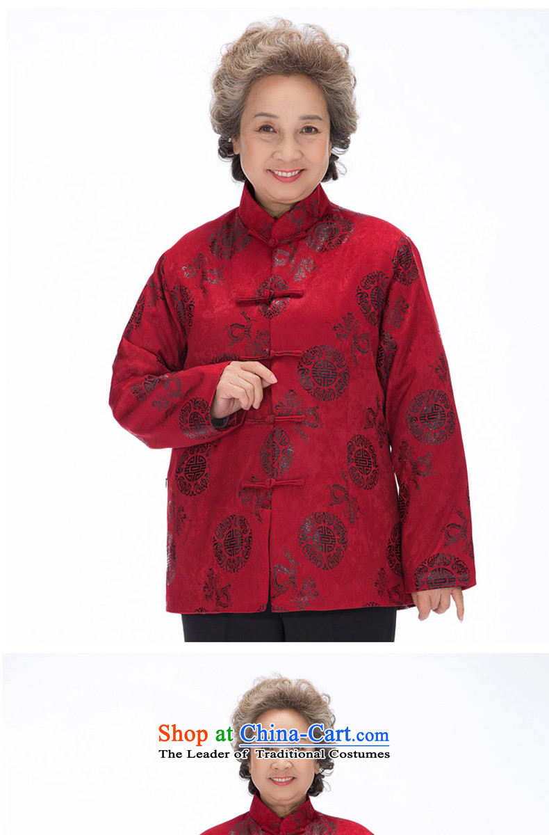 Thre line autumn and winter and the new couple of older women and men in Tang dynasty China wind Park Hee ãþòâ pattern golden marriage couples blouses F0123 birthday couples, red men men L/175 picture, prices, brand platters! The elections are supplied in the national character of distribution, so action, buy now enjoy more preferential! As soon as possible.