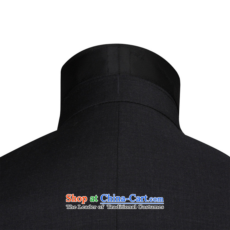 Store custom black with gray suit the whole wool business men and suit large made large Chinese tunic suit kit (40 days shipment as custom black XFKS017 185/100A, red state income-yi (hongbond) , , , shopping on the Internet