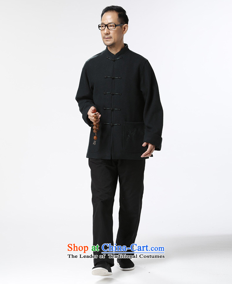 Ho Chi Chiu New) older men's woolen long-sleeved Tang Gown of older persons a solid color wild jacket father replacing Plum Purple XXL picture, prices, brand platters! The elections are supplied in the national character of distribution, so action, buy now enjoy more preferential! As soon as possible.
