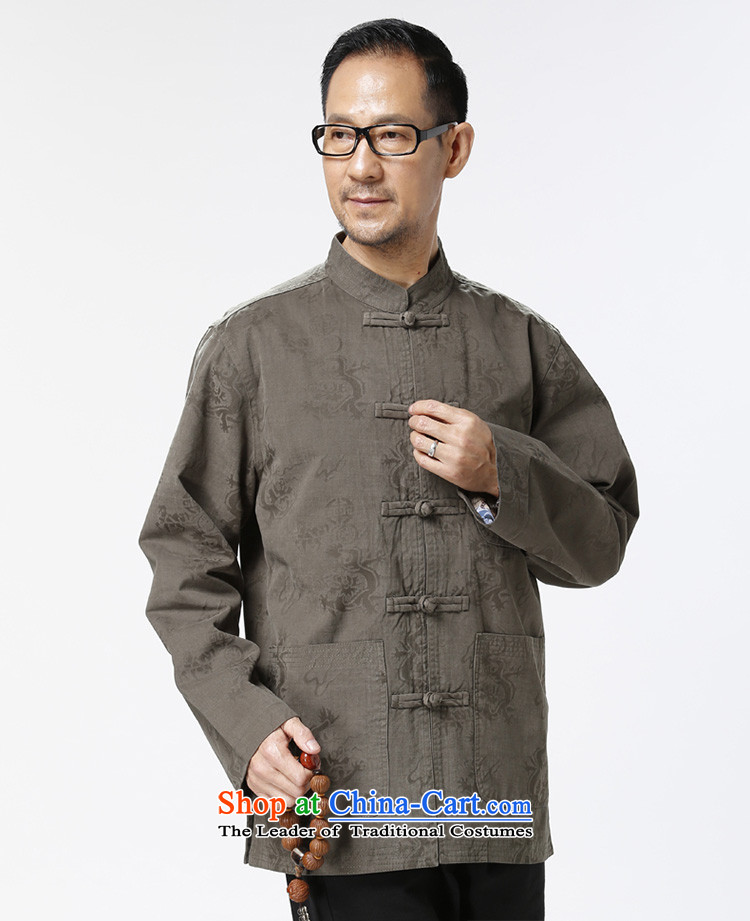 Ho-gil of older persons long-sleeved pure cotton Tang blouses that floral print more dragon father Autumn Chinese Wind Jacket Black M picture, prices, brand platters! The elections are supplied in the national character of distribution, so action, buy now enjoy more preferential! As soon as possible.