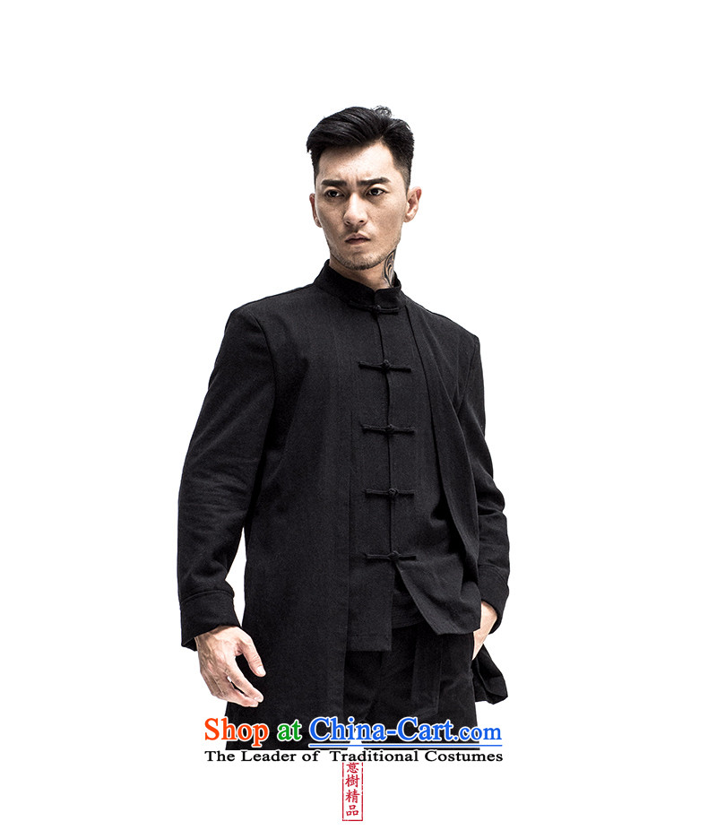 2015 Autumn tree to the new improved Tang dynasty China wind Men's Mock-Neck Shirt disc detained Chinese Tang jacket color pictures, 185/XXL Hyun price, brand platters! The elections are supplied in the national character of distribution, so action, buy now enjoy more preferential! As soon as possible.