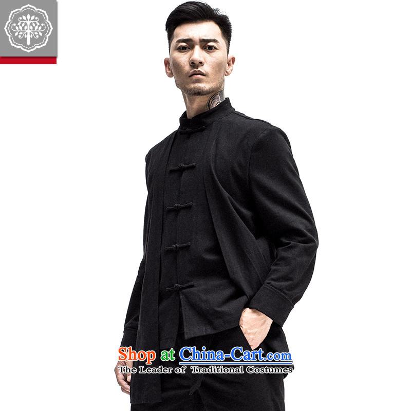 2015 Autumn tree to the new improved Tang dynasty China wind Men's Mock-Neck Shirt disc detained Chinese Tang Jacket Color 185/XXL, Hyun EYENSREE Tree (Context) , , , shopping on the Internet