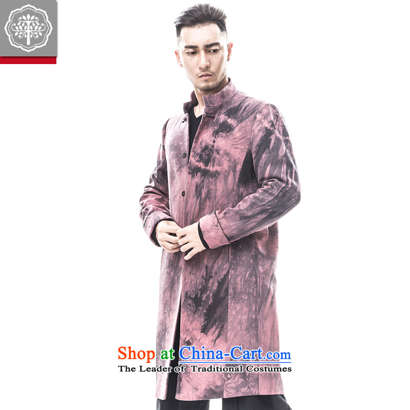 Intended for autumn and winter 2015 tree new men coats that long spell color jacket linen collar disc detained men Tang Dynasty Stanley color 180/XL, EYENSREE Tree (Context) , , , shopping on the Internet