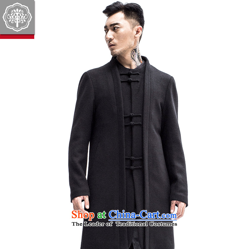 Intended for autumn and winter 2015 tree new Tang Dynasty Chinese Wind Jacket men in long Leisure Tang blue jacket 175/L, EYENSREE Tree (Context) , , , shopping on the Internet
