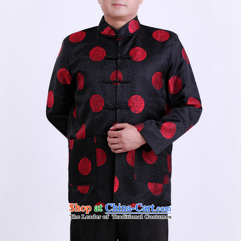 Large urges autumn and winter factory new Tang dynasty in Tang Dynasty elderly men father boxed Chinese men's jackets 13132 black spring and autumn, Dili 190/ Shi Kai , , , shopping on the Internet