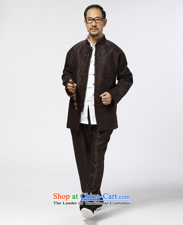 Ho Chi elderly long-sleeved jacket Tang Grandpa creasing of long-sleeved shirt elderly Chinese thick China wind clothes reddish brown XL Photo, prices, brand platters! The elections are supplied in the national character of distribution, so action, buy now enjoy more preferential! As soon as possible.