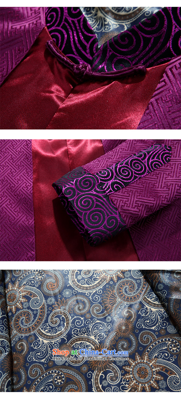 The Mai-Mai multi-autumn and winter thick Tang dynasty and the father in the Tang dynasty elderly men elderly persons in the life of Chinese clothing jacket purple XXXL picture, prices, brand platters! The elections are supplied in the national character of distribution, so action, buy now enjoy more preferential! As soon as possible.