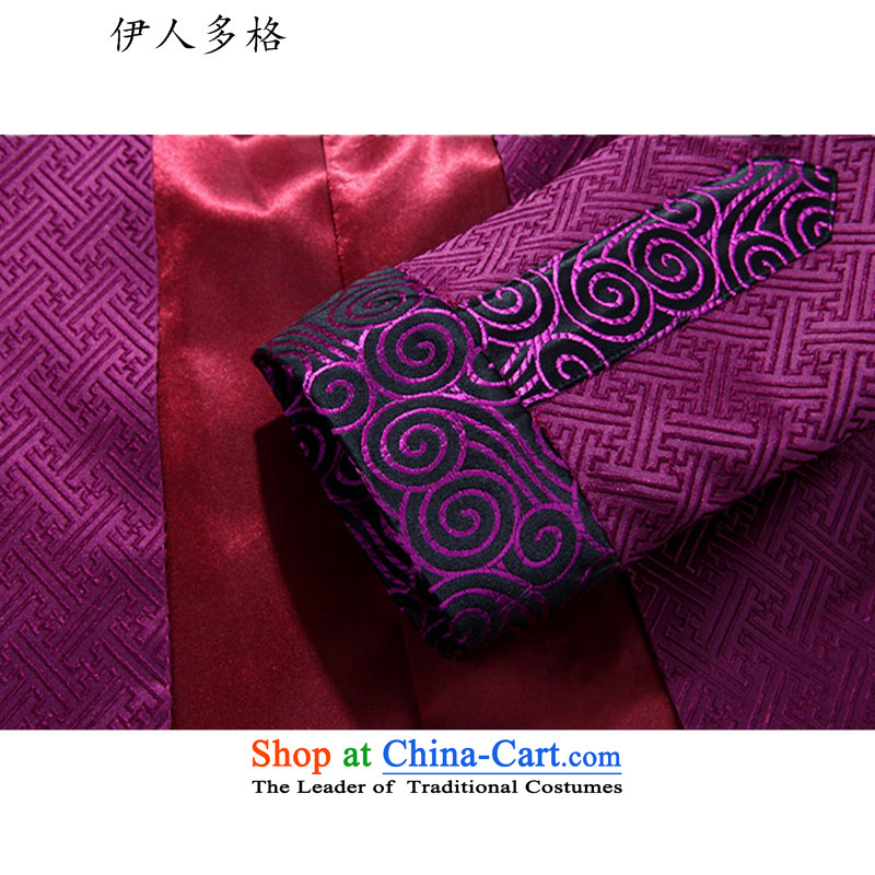The Mai-Mai multi-autumn and winter thick Tang dynasty and the father in the Tang dynasty elderly men elderly persons in the life of Chinese clothing jacket purple XXXL, Mai-mai multiple cells (YIRENDUOGE) , , , shopping on the Internet