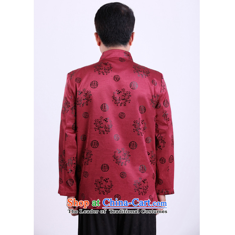 The Spring and Autumn Period and the new Man Tang dynasty father elderly men in Tang Dynasty thin cotton Tang jackets men 13131 170/spring and autumn, purple, Dili Shi Kai , , , shopping on the Internet