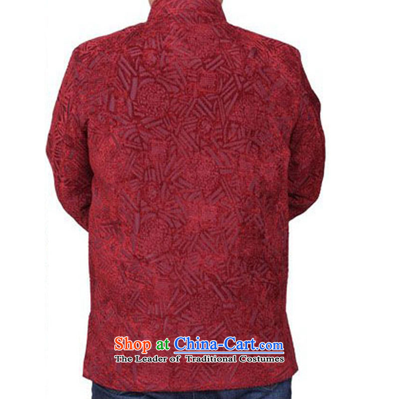 The Spring and Autumn Period and the new thick Tang dynasty male leisure Chinese Tang jackets in older men Tang blouses 13175 red T-shirt, Timor Sze 190 Hoi , , , shopping on the Internet