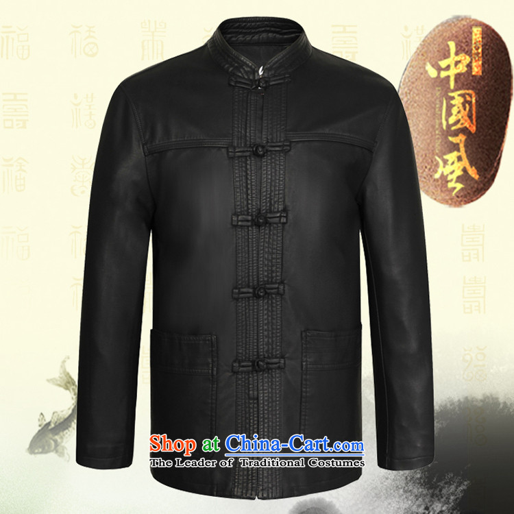 Sato Chu autumn and winter New Men Tang dynasty leather jacket in older men China wind Apparel Pack Black 180-XL father picture, prices, brand platters! The elections are supplied in the national character of distribution, so action, buy now enjoy more preferential! As soon as possible.