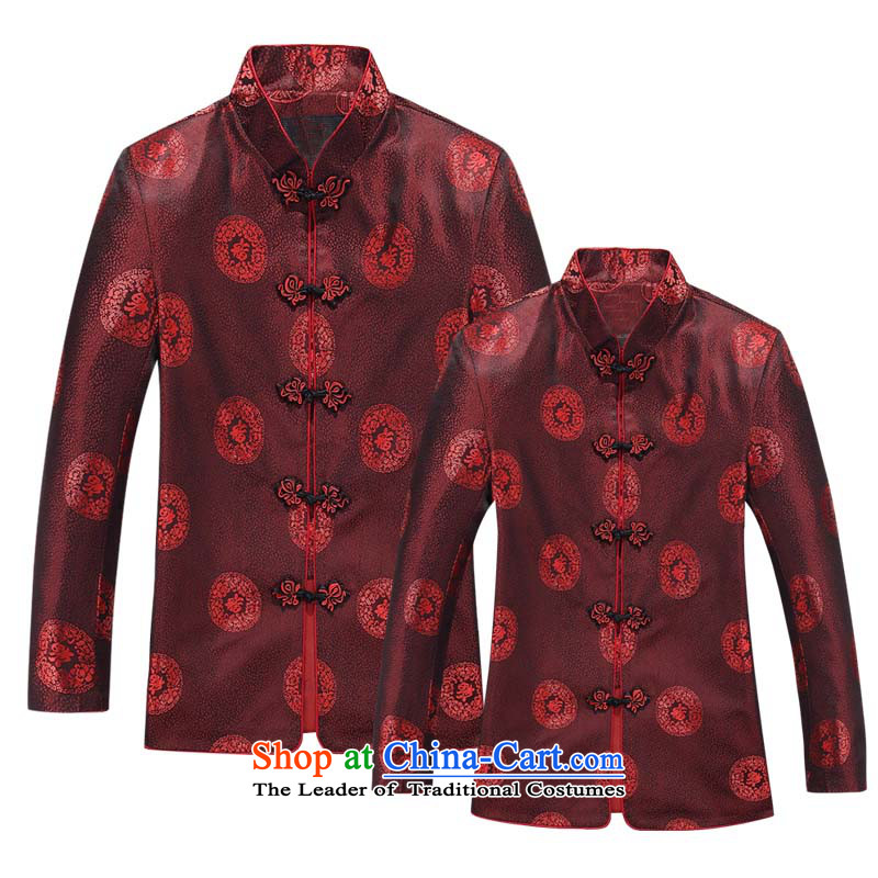 Mr Ma urban 2015 autumn and winter Tang long-sleeved jacket men herbs extract Tang Dynasty Akio elderly father boxed long-sleeved jacket leisure red / Chinese tunic Kit 170/MEN, Princess (ROLMACITY urban) , , , shopping on the Internet