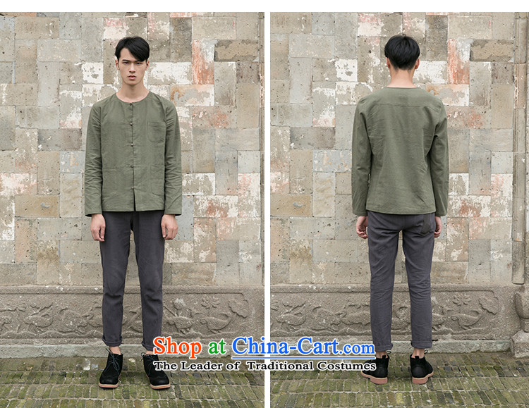 Reported Choi original Chinese men and young and middle-aged relaxd linen: Solid color no neck shirt retro Tang installed China Elegance Road T-shirt Black XL Photo, prices, brand platters! The elections are supplied in the national character of distribution, so action, buy now enjoy more preferential! As soon as possible.