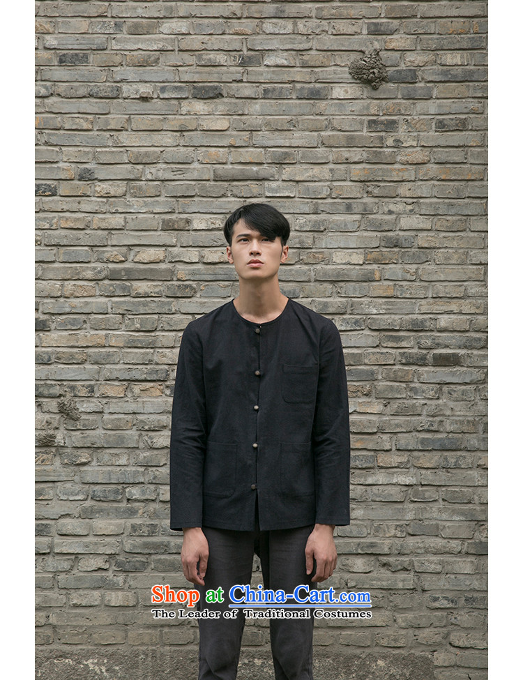 Reported Choi original Chinese men and young and middle-aged relaxd linen: Solid color no neck shirt retro Tang installed China Elegance Road T-shirt Black XL Photo, prices, brand platters! The elections are supplied in the national character of distribution, so action, buy now enjoy more preferential! As soon as possible.