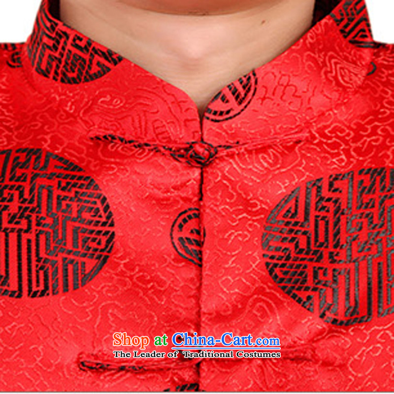 Bosnia and the elderly in the line thre men winter new father replacing Chinese ethnic costumes men's older persons Tang dynasty long-sleeved shirt China wind Park Hee-red M/170, Auspicious Emblems and thre gesaxing line () , , , shopping on the Internet