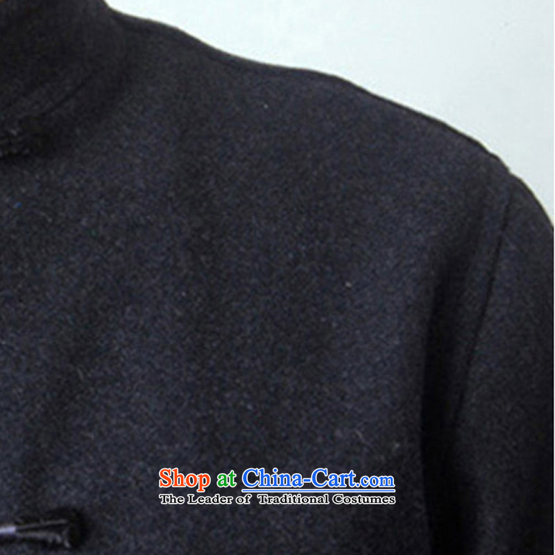 The new line of Bosnia and thre men fall and winter blouses from older Tang Chinese collar? Tang jackets gross national wind Men's Mock-Neck tray snap embroidery Tang blouses carbon M/170, thre line (gesaxing and Tobago) , , , shopping on the Internet