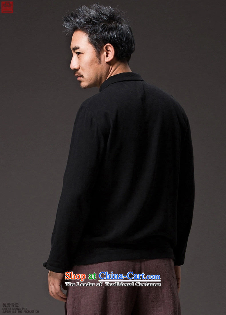 Renowned Tang dynasty China wind lapel of long-sleeved T-shirt men stylish Chinese Han-disk-Sau San leisure clothes men's coffee XXXL picture, prices, brand platters! The elections are supplied in the national character of distribution, so action, buy now enjoy more preferential! As soon as possible.