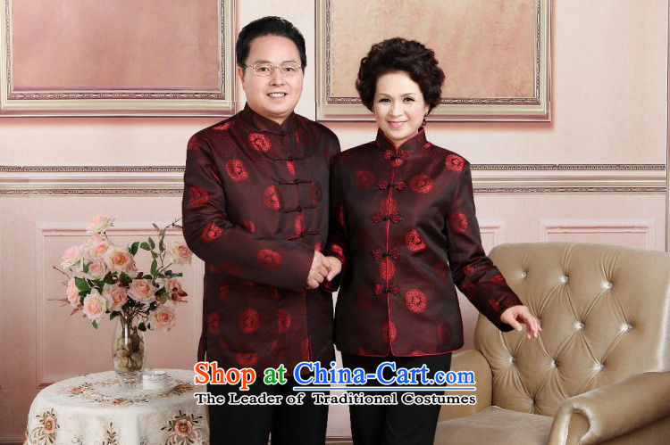 Jie in the autumn and winter in the new elderly men Tang dynasty women and men with brocade coverlets jacket taxi couples long-sleeved robe made wedding men plus cotton prices, pictures, XXXL brand platters! The elections are supplied in the national character of distribution, so action, buy now enjoy more preferential! As soon as possible.