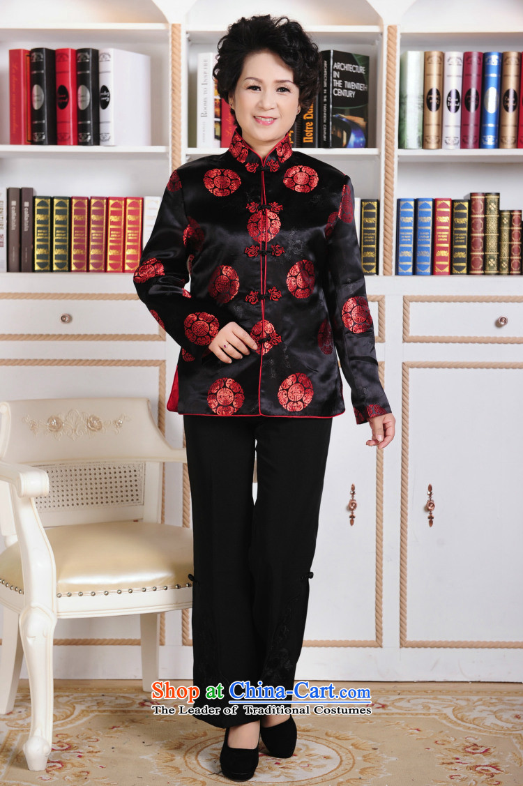 Jie in the autumn and winter of older women and men in Tang Dynasty Mom and Dad birthday couples loaded so life wedding long-sleeved sweater mother, pictures, prices, XXXL brand platters! The elections are supplied in the national character of distribution, so action, buy now enjoy more preferential! As soon as possible.