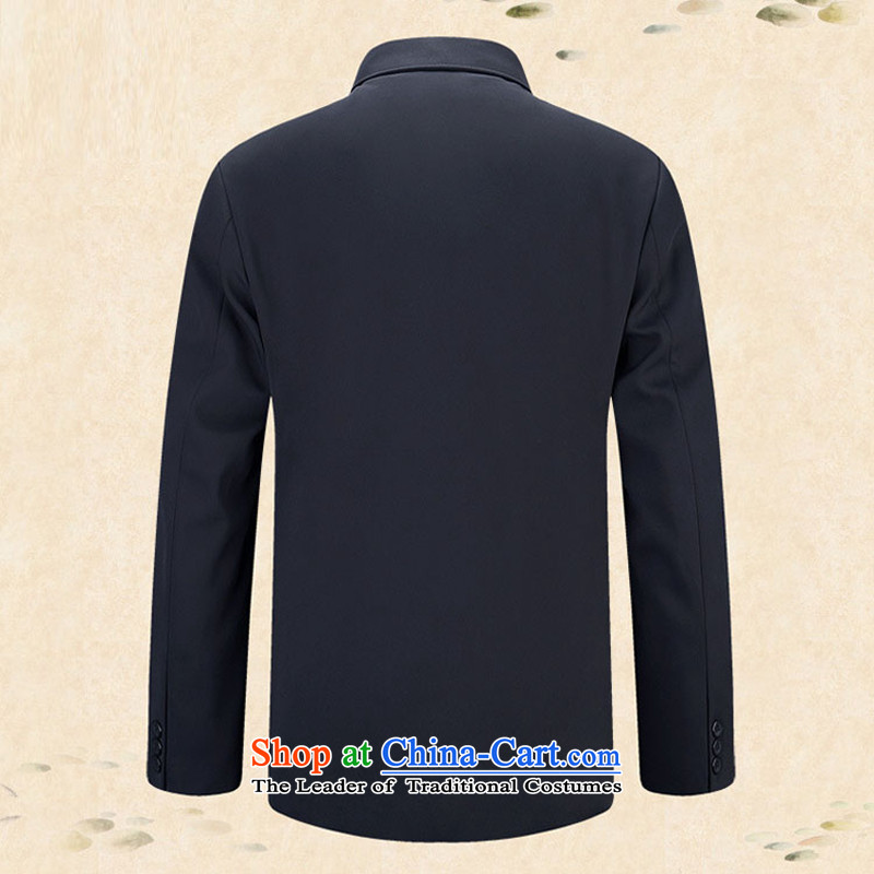 The mercy of zhongshan services men serving in the Zhongshan older republic of korea wind retro suits China wind Men's Mock-Neck Chinese tunic black M, Royal (yuumuu) , , , shopping on the Internet