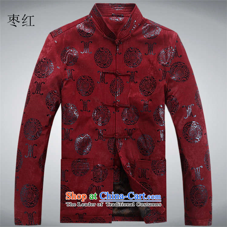 Hiv Rollet spring outfits in Tang Dynasty older men and national costumes China wind men's jackets men Tang long-sleeved shirt with large red L picture, prices, brand platters! The elections are supplied in the national character of distribution, so action, buy now enjoy more preferential! As soon as possible.