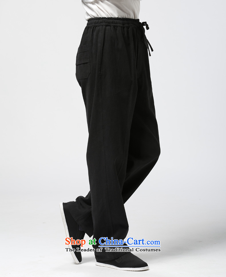 Ho Chi 2015 autumn in older men cotton linen trousers China Wind Pants and Tang Chinese cotton linen pants and black 175 pictures, prices, brand platters! The elections are supplied in the national character of distribution, so action, buy now enjoy more preferential! As soon as possible.