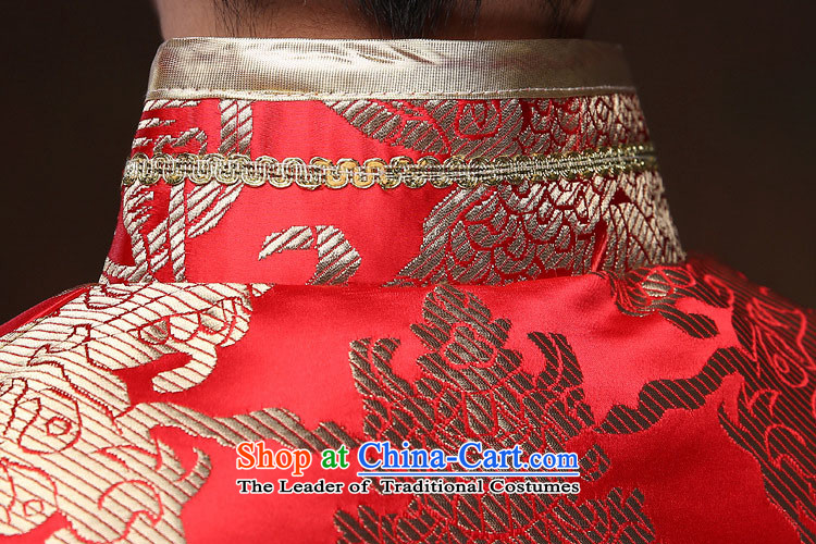 White-collar corporation men Soo-wo service Tang dynasty China wind the bridegroom Chinese Antique ethnic men married to show the happy dress bows and Han-soo-wo service men and Chinese dragon men Soo Wo services XL Photo, prices, brand platters! The elections are supplied in the national character of distribution, so action, buy now enjoy more preferential! As soon as possible.