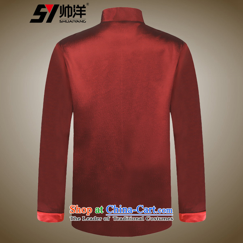 The new 2015 Yang Shuai China Wind Jacket Tang Men's Mock-Neck Chinese clothing national costumes black 185 (Shuai SHUAIYANG) , , , shopping on the Internet