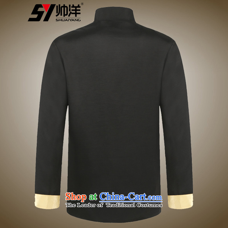 The Ocean 2015 Autumn Load Shuai New Men Tang jackets Chinese men's jacket embroidered dragon China wind black 180, yang (Shuai SHUAIYANG) , , , shopping on the Internet