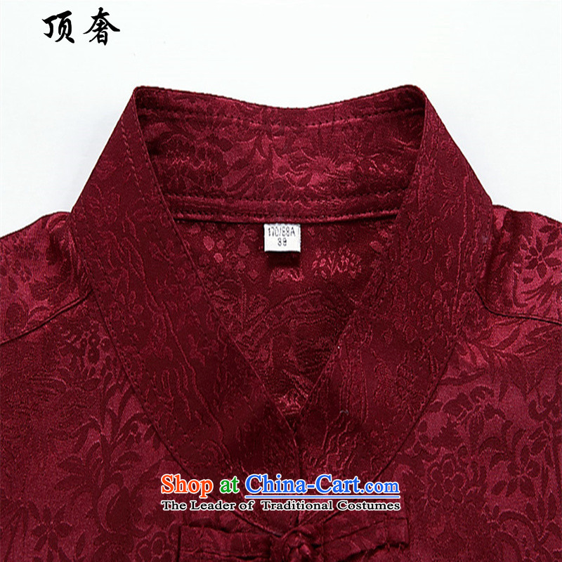 Top Luxury autumn 2015 Tang dynasty on men and a long-sleeved men Tang jackets of ethnic disc detained Tang blouses classical older Tang dynasty 8060) Red Kit XXL/180, top luxury shopping on the Internet has been pressed.