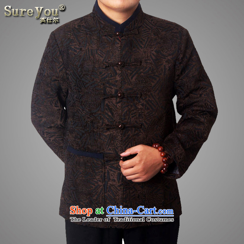 Mr Rafael Hui-ying's New Man Tang jackets spring long-sleeved shirt collar male China wind Chinese elderly in the national costumes festive holiday gifts Brown 770 170 pictures, prices, brand platters! The elections are supplied in the national character of distribution, so action, buy now enjoy more preferential! As soon as possible.