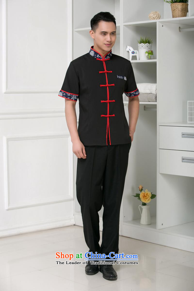 In the fall of 2015, the Volume pick new Kukeng welcome Chinese Tang dynasty hotel short-sleeved clothing work Food & Beverage Attendant uniforms uniforms men and women men's blue XXL picture, prices, brand platters! The elections are supplied in the national character of distribution, so action, buy now enjoy more preferential! As soon as possible.