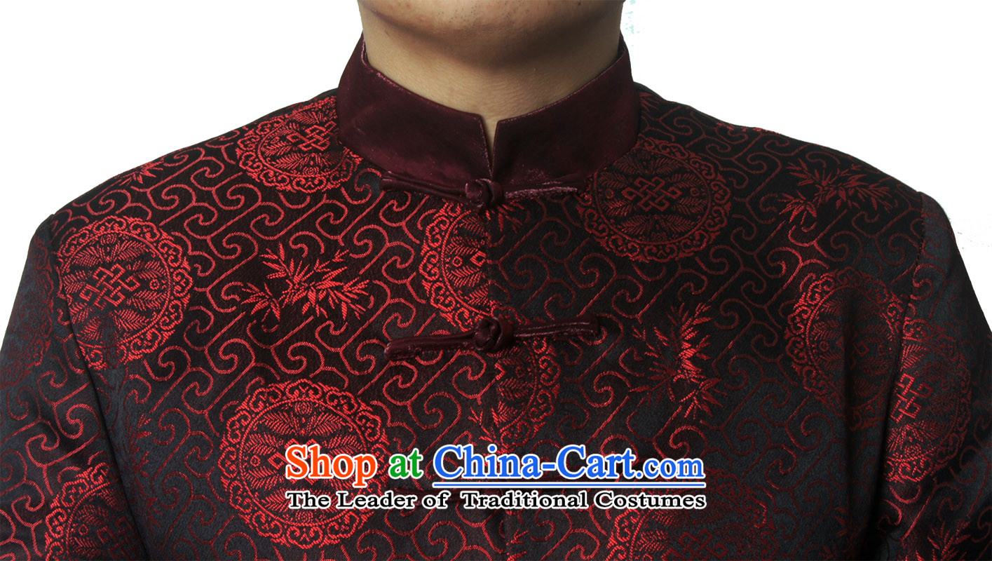 Mr Rafael Hui-ying's New Man Tang jackets spring long-sleeved shirt collar male China wind Chinese elderly in the national costumes festive holiday gifts dark blue 185 pictures, prices, brand platters! The elections are supplied in the national character of distribution, so action, buy now enjoy more preferential! As soon as possible.