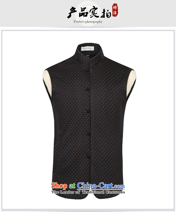 Shuai ocean autumn and winter New Men Tang Dynasty Chinese men at the folder shoulder China wind stamp Sau San men, a black vest 180 pictures, prices, brand platters! The elections are supplied in the national character of distribution, so action, buy now enjoy more preferential! As soon as possible.