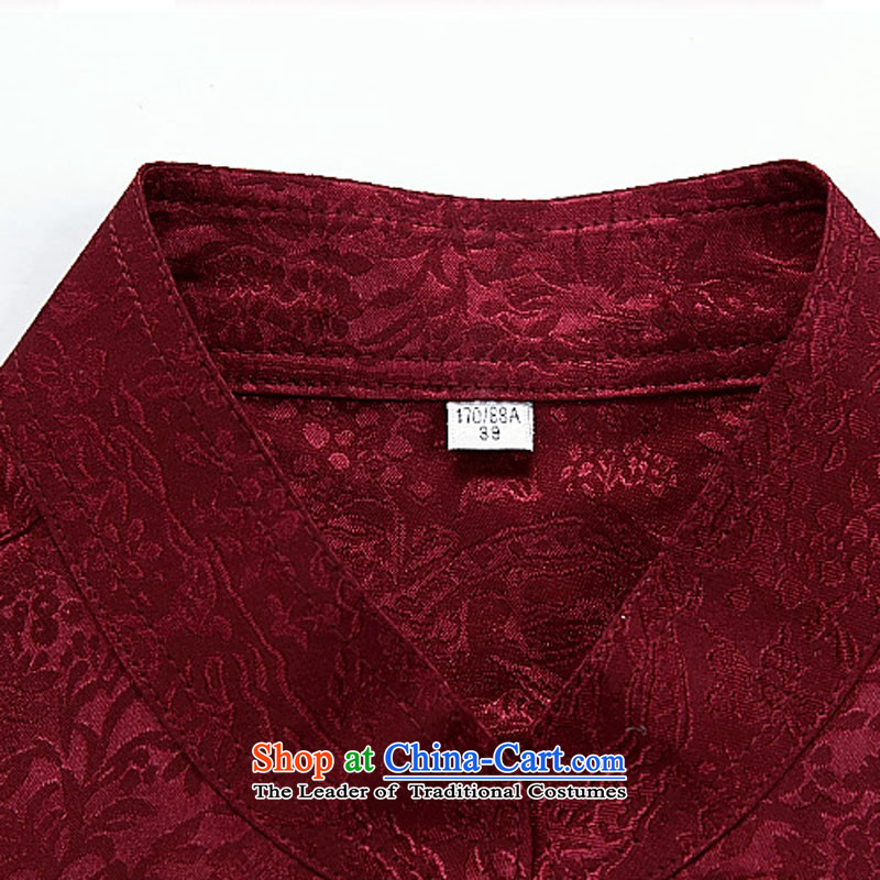 Kanaguri mouse autumn new long-sleeved men in older men Tang blouses red T-shirt XXL, kanaguri mouse (JINLISHU) , , , shopping on the Internet