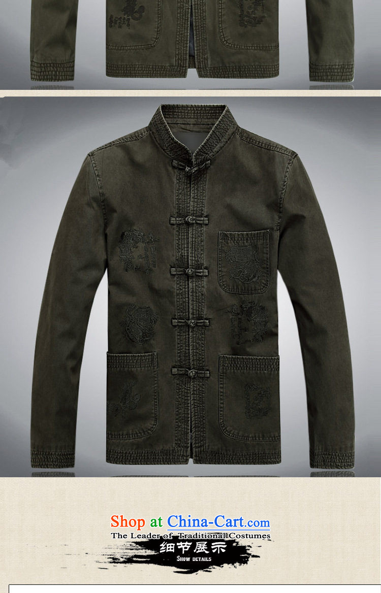 Hirlet Ephraim autumn 2015 New China wind in older men long-sleeved Tang dynasty male Tang blouses jacket coat male Chinese jacket light gray cotton plus聽175 pictures, prices, brand platters! The elections are supplied in the national character of distribution, so action, buy now enjoy more preferential! As soon as possible.