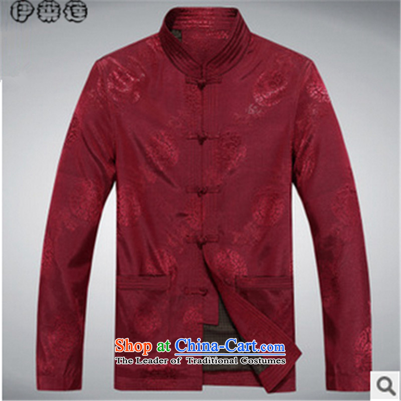 Hirlet Ephraim autumn 2015 NEW SHIRT middle-aged Chinese boxed Michael Mak Tang father replace collar leisure services and long-sleeve sweater in a ball of red 190, Yele Ephraim ILELIN () , , , shopping on the Internet