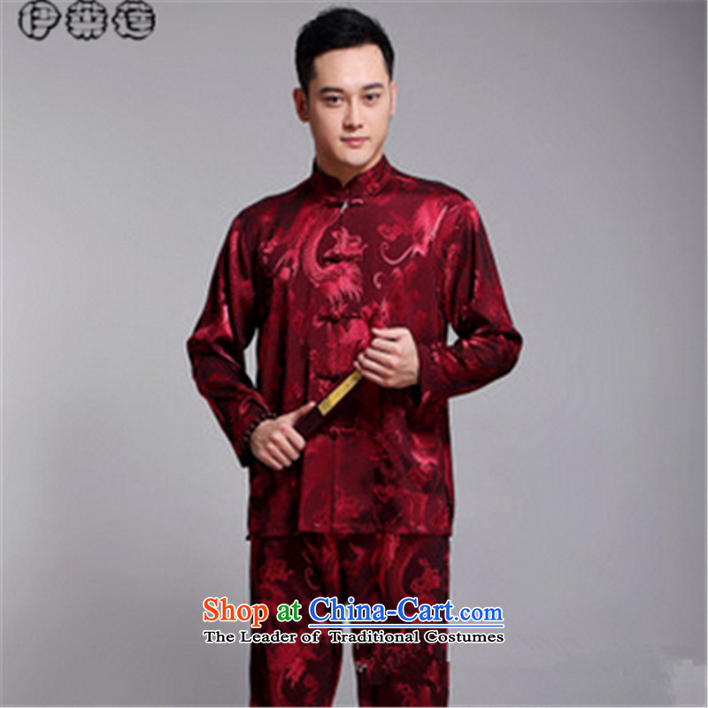 Hirlet Ephraim autumn 2015 New Tang dynasty China wind men in long-sleeved older Chinese Dress Dad detained disc is mounted on a black coat 180, Electrolux Ephraim ILELIN () , , , shopping on the Internet