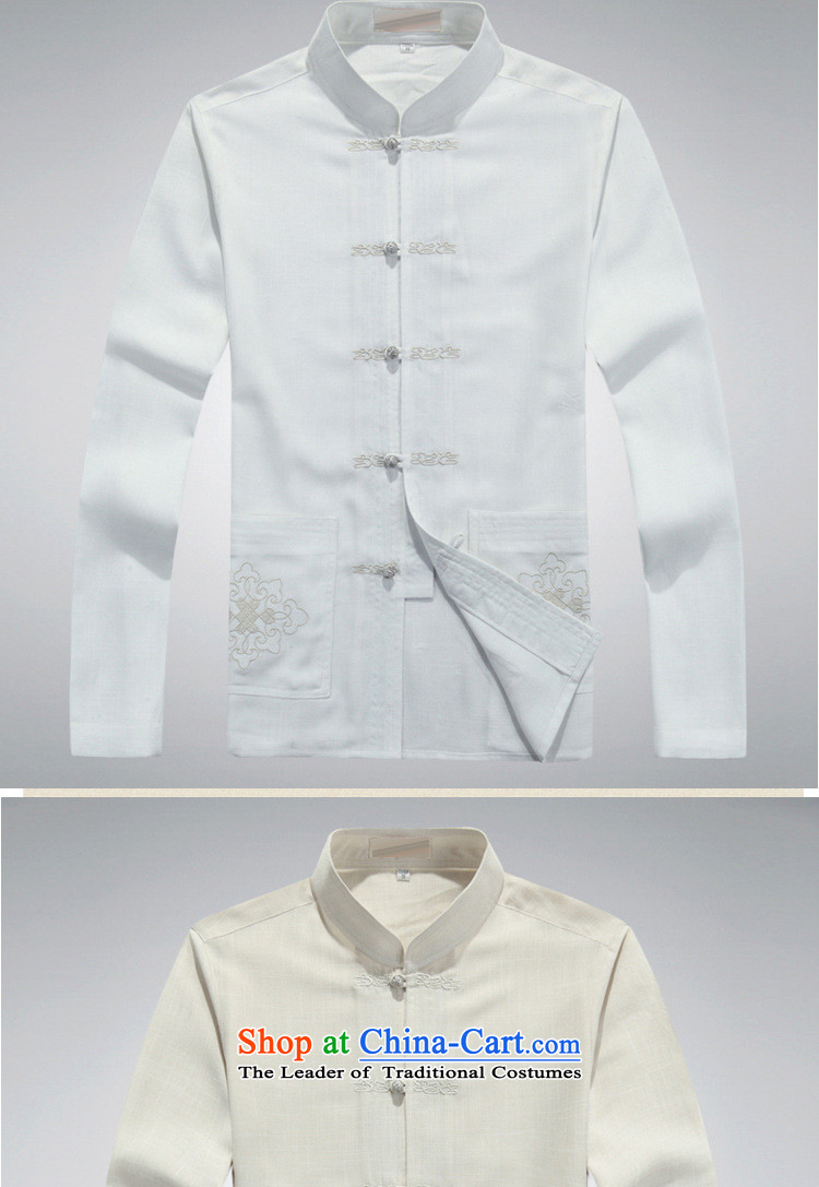 Hirlet Ephraim autumn 2015 New Tang dynasty men in long-sleeved shirt clip Chinese dress up older father jacket kit white聽185 pictures, prices, brand platters! The elections are supplied in the national character of distribution, so action, buy now enjoy more preferential! As soon as possible.