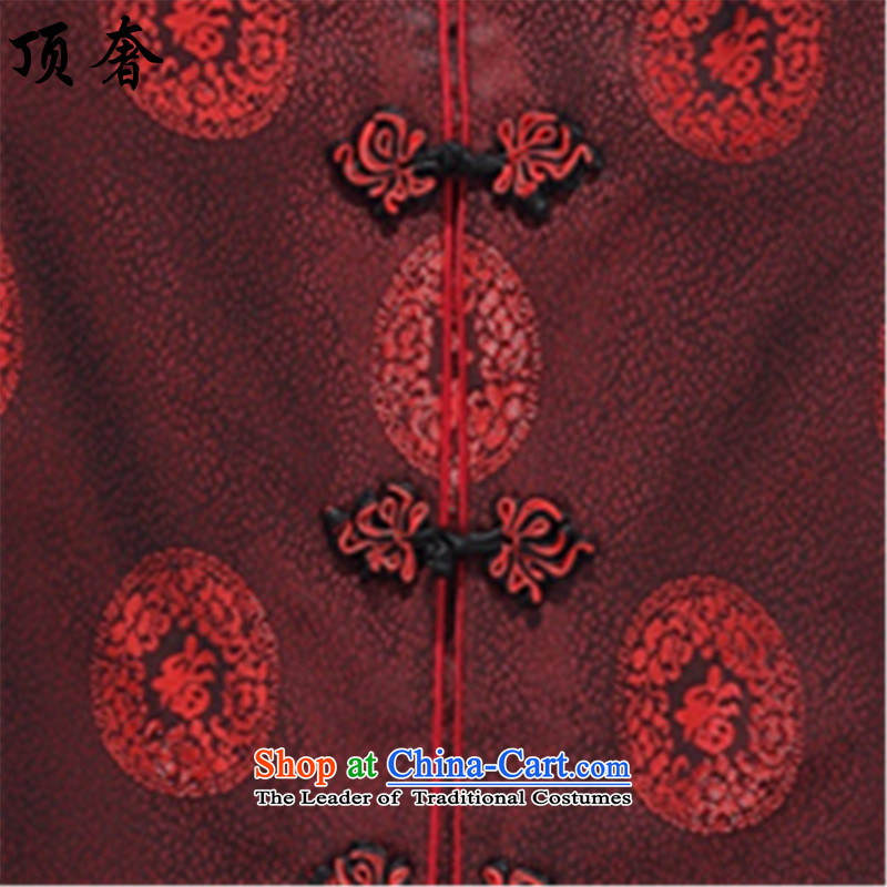 The spring of the top luxury of older persons to live a Tang Dynasty Happy Birthday Tang dynasty male life of older persons in the spring and autumn jacket for couples men and women of Men's Mock-Neck loose version Han-girl cotton coat 160 girls, top luxu