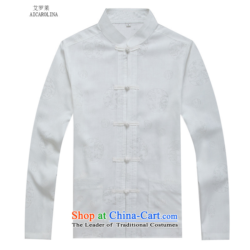 Hiv Rollet autumn and winter men Tang Dynasty Package round Ma Tang dynasty white long-sleeved Kit , L, HIV (AICAROLINA ROLLET) , , , shopping on the Internet